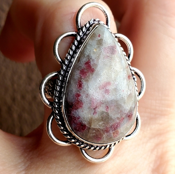 New Pink Tourmaline 925 Silver Ring. - Picture 13 of 15